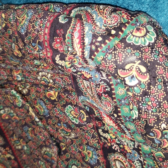 Vera Bradley Retired Collette Black Handbag / Purse (Fall 1995) - Picture 4 of 14